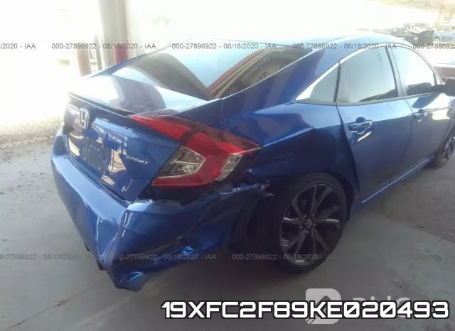 19XFC2F89KE020493 фото 7