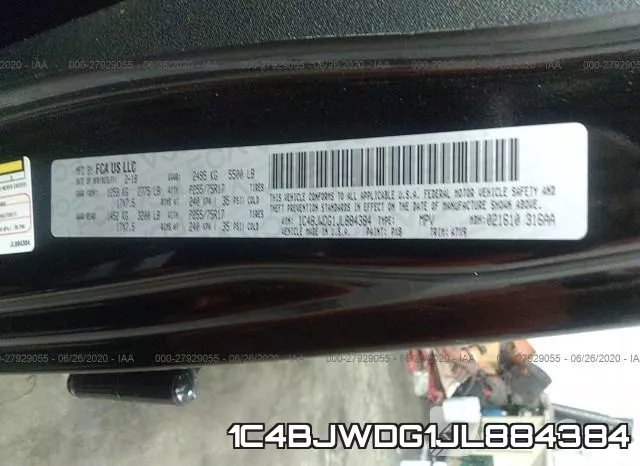 1C4BJWDG1JL884384 фото 10