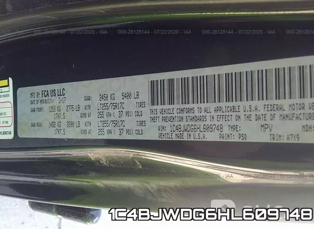 1C4BJWDG6HL609748 фото 10