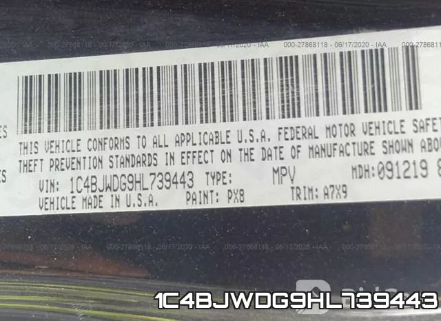 1C4BJWDG9HL739443 фото 10