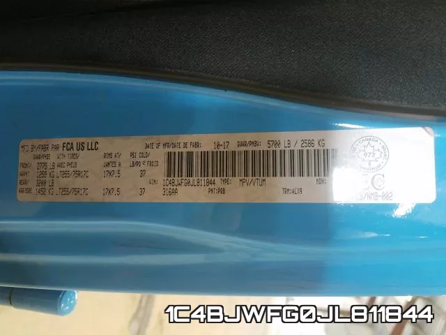 1C4BJWFG0JL811844 фото 2