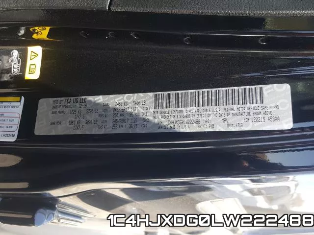 1C4HJXDG0LW222488 фото 2