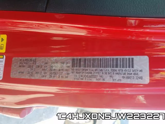 1C4HJXDN5JW223227 фото 2