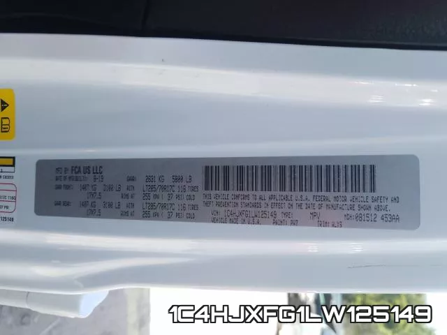 1C4HJXFG1LW125149 фото 2