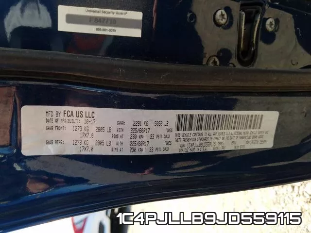 1C4PJLLB9JD559115 фото 2