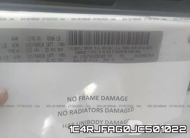 1C4RJFAG0JC501022 фото 10