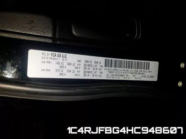 1C4RJFBG4HC948607 фото 2