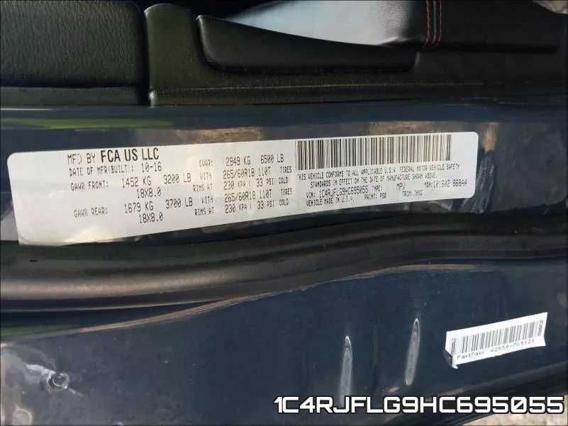1C4RJFLG9HC695055 фото 2