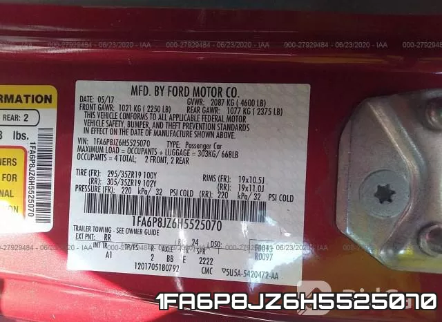 1FA6P8JZ6H5525070 фото 10