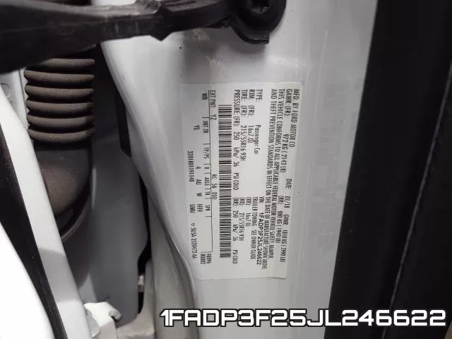 1FADP3F25JL246622 фото 2