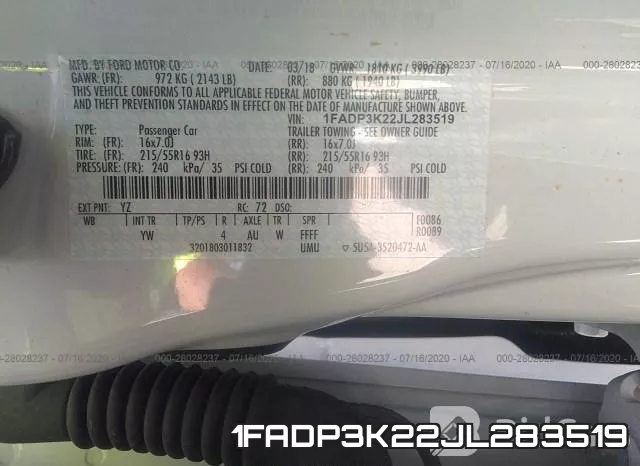 1FADP3K22JL283519 фото 10