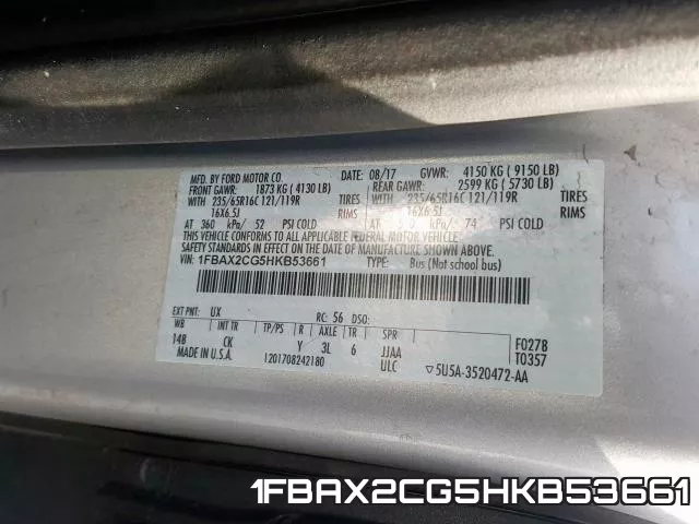 1FBAX2CG5HKB53661 фото 2