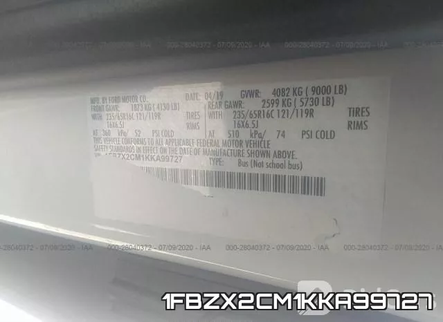 1FBZX2CM1KKA99727 фото 10