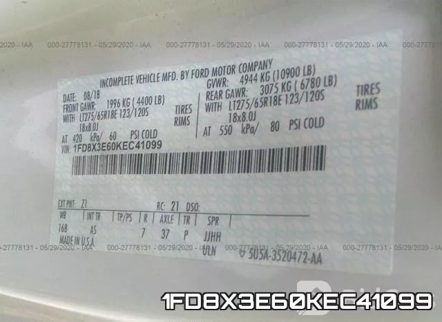 1FD8X3E60KEC41099 фото 10