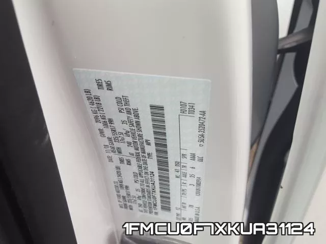 1FMCU0F7XKUA31124 фото 2