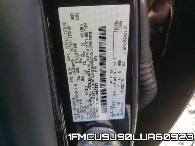 1FMCU9J90LUA60923 фото 2
