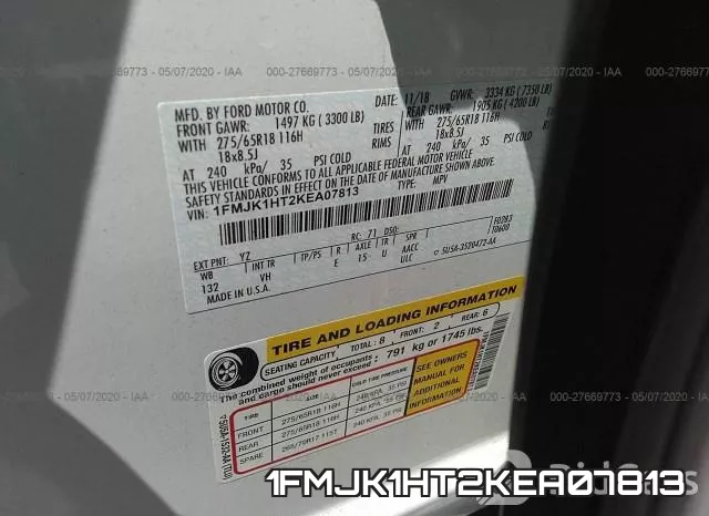1FMJK1HT2KEA07813 фото 10
