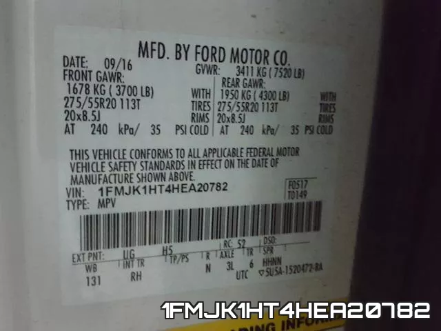 1FMJK1HT4HEA20782 фото 2