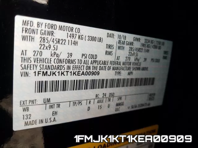 1FMJK1KT1KEA00909 фото 2