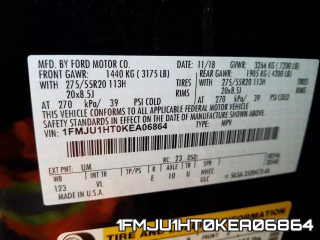 1FMJU1HT0KEA06864 фото 2