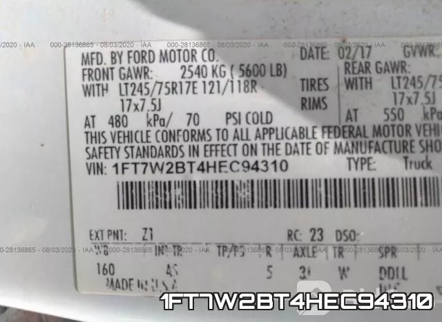 1FT7W2BT4HEC94310 фото 10