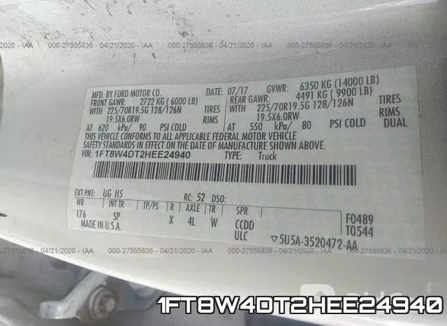 1FT8W4DT2HEE24940 фото 10