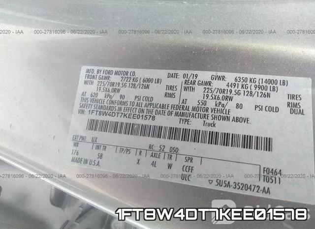 1FT8W4DT7KEE01578 фото 10