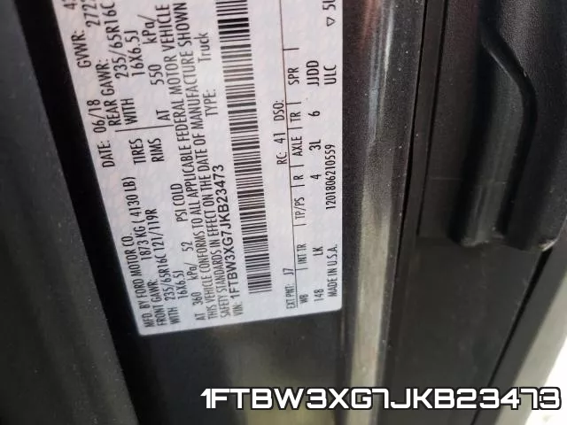 1FTBW3XG7JKB23473 фото 2