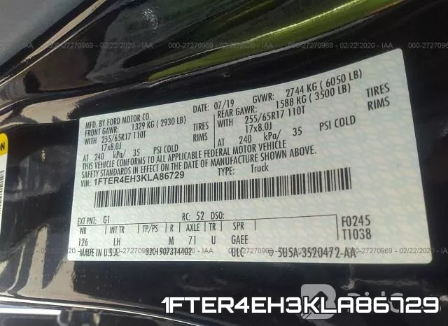 1FTER4EH3KLA86729 фото 10