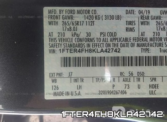 1FTER4FH8KLA42742 фото 10