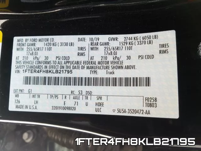 1FTER4FH8KLB21795 фото 2