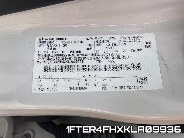 1FTER4FHXKLA09936 фото 2