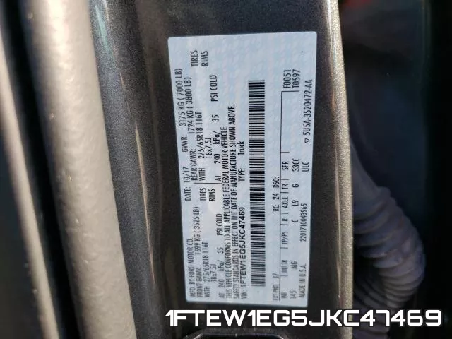 1FTEW1EG5JKC47469 фото 2