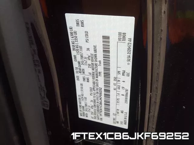 1FTEX1CB6JKF69252 фото 2