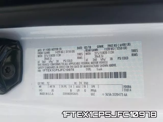 1FTEX1CP5JFC10978 фото 2
