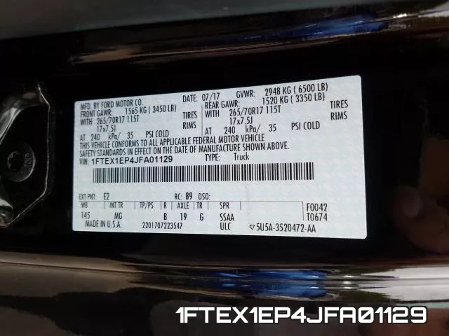 1FTEX1EP4JFA01129 фото 2