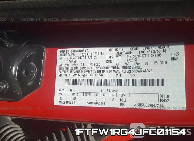 1FTFW1RG4JFC01154 фото 10