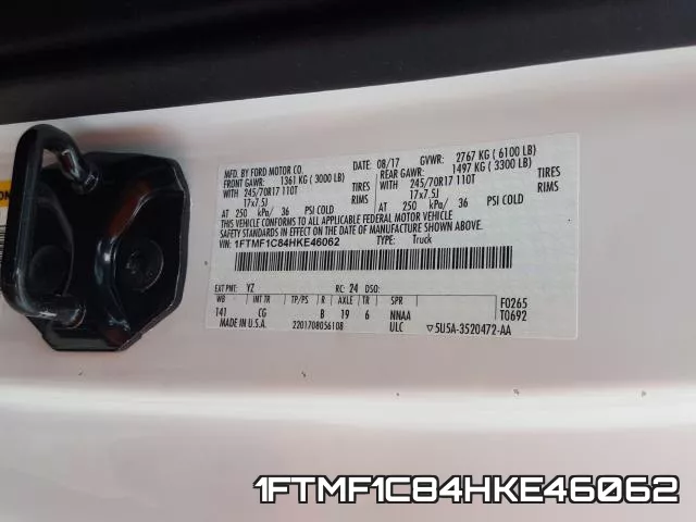 1FTMF1C84HKE46062 фото 2