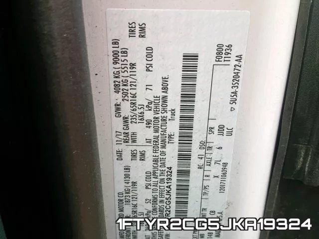 1FTYR2CG5JKA19324 фото 2