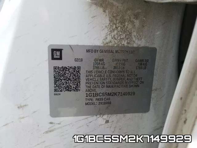 1G1BC5SM2K7149929 фото 2
