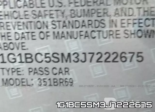 1G1BC5SM3J7222675 фото 10