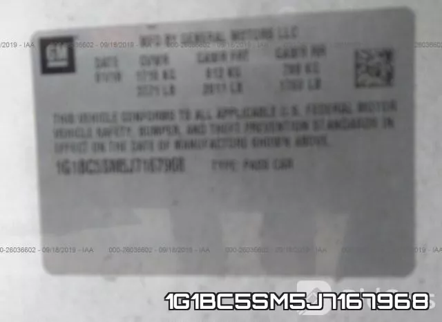 1G1BC5SM5J7167968 фото 10