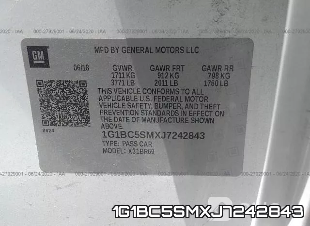 1G1BC5SMXJ7242843 фото 10