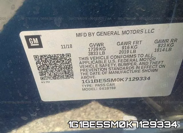1G1BE5SM0K7129334 фото 10