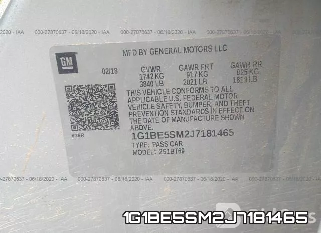 1G1BE5SM2J7181465 фото 10