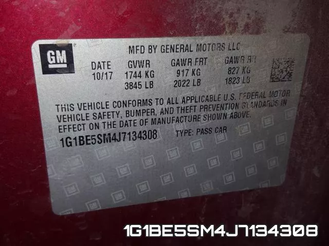 1G1BE5SM4J7134308 фото 2