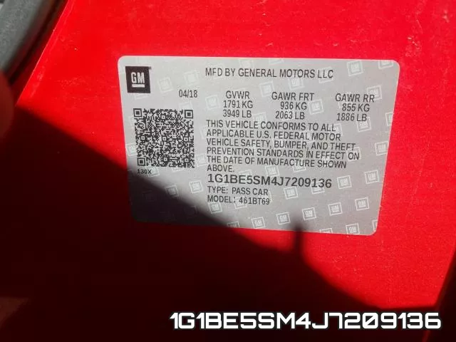 1G1BE5SM4J7209136 фото 2