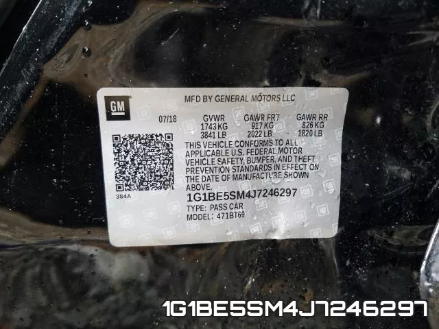 1G1BE5SM4J7246297 фото 2