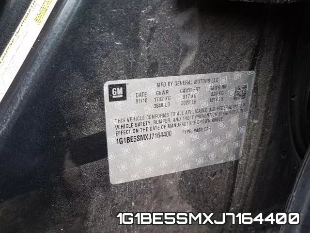 1G1BE5SMXJ7164400 фото 2