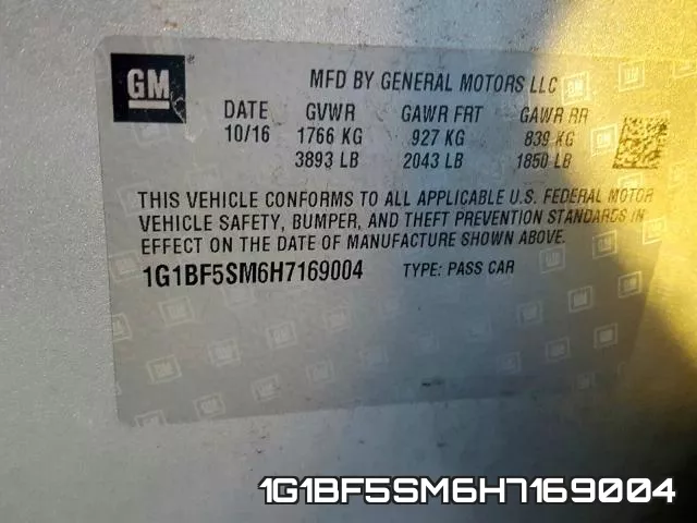 1G1BF5SM6H7169004 фото 2